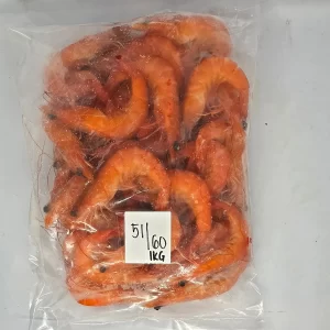 Cooked Vannamei - Head On Shell On 51/60 (750g)