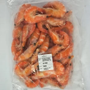 Cooked Vannamei - Head On Shell On 41/50 (750g)