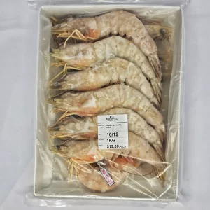 Raw Sea White - Head On Shell On 10/12 (1kg)